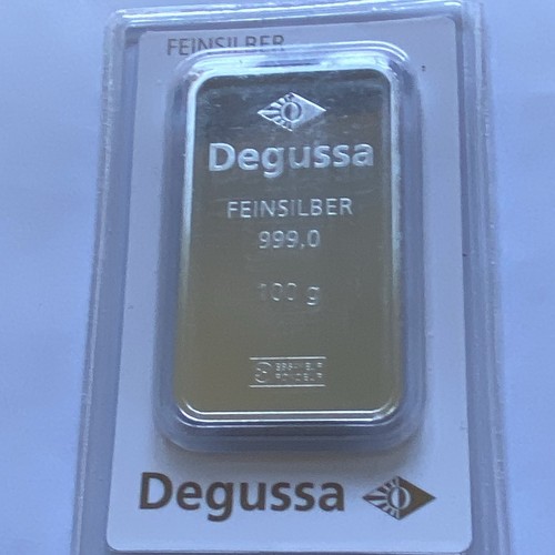 Degussa feinsilberbarren 100 - degussa, g