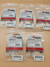 5 Stk. equip Molex Y-Power Kabel 0,2m