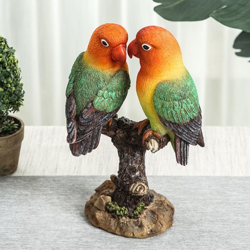 Lovebirds ornament lebensechte - lovebirds,