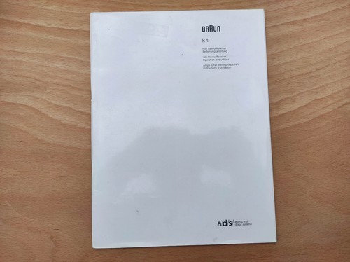 Braun user manual - braun,