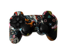 Sony Playstation 3 DualShock 3 Wireless Controller Schwarz PS3 Sixaxis mit Skin