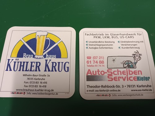 Sehr selten bierdeckel - selten:,