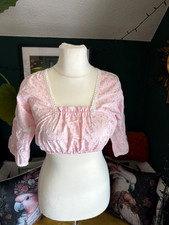 Gr. 40 L Trachtenbluse Spitze