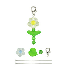 10x Bastelset Blume Anhänger