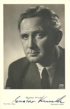 GUSTAV KNUTH Original Autogramm signierte FFV Postkarte 40er Jahre