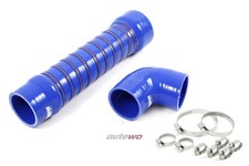 Audi Urquattro 10V 2.2l 10V Turbo Silikon-Ansaugschläuche Turbolader + Klemmen b