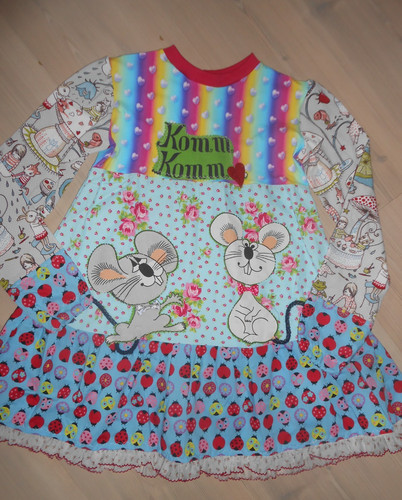 Cord jersey kleid gr - 3-d, cord-