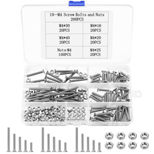 200 Stück M4 Schrauben Set