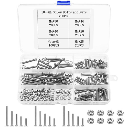 200 stück schrauben - schrauben, set