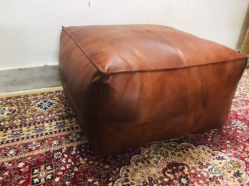 Leder pouf fußhocker ottomane - leder,