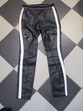 Marc Cain,bequeme Stretch Leder Leggin mit Lack Details,Gr.38, N3,Buntw.36cm.ung