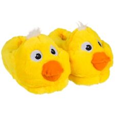 Kinder Kuschel-Hausschuhe Hauspuschen Haus-Schuhe Pantoffeln Puschen Motiv: Ente