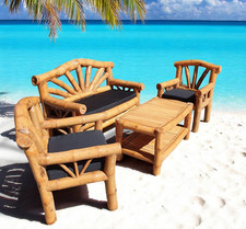 Bambus Rohr massiv Sitzgruppe