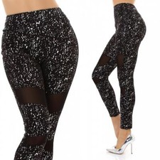 Damen glitzer leggings - damen,