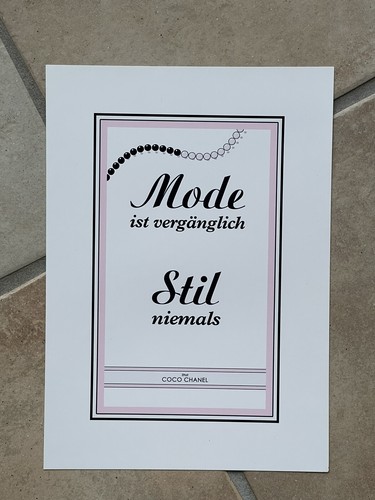 Coco chanel zitat spruch mode - coco,