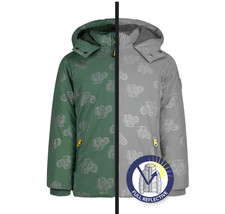 SALT AND PEPPER Jungen reflektierende Outdoor Jacke Anorak gr 110 Traktor Print