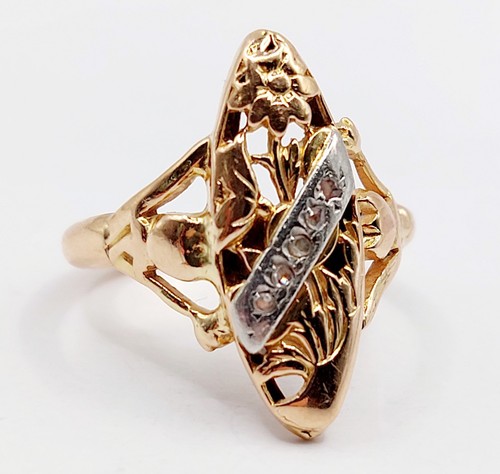 Jugendstil marquise ring - jugendstil,