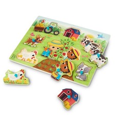 B. toys Holzpuzzle Bauernhof