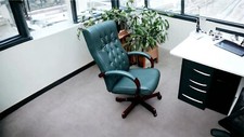 Chesterfield Büro Sessel Office captains chair Rinder Leder  Neuware