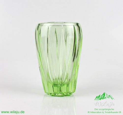 Sammlerobjekt glas vase grün - glas,