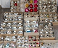 großer Nachlass Chrisbaumschmuck, Kugel DDR und älter, Lauscha