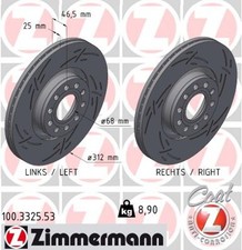 2x Bremsscheibe BLACK Z