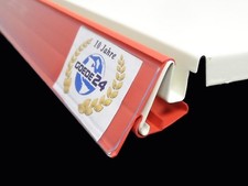 Preisschiene 100 x 4 cm rot LS39 2-Fach verstellbar Scannerschiene Preisschild