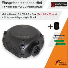 Einspeisesteckdose Mini mit Wieland RST20i3 Geräteanschluss in Mini Hensel-Box