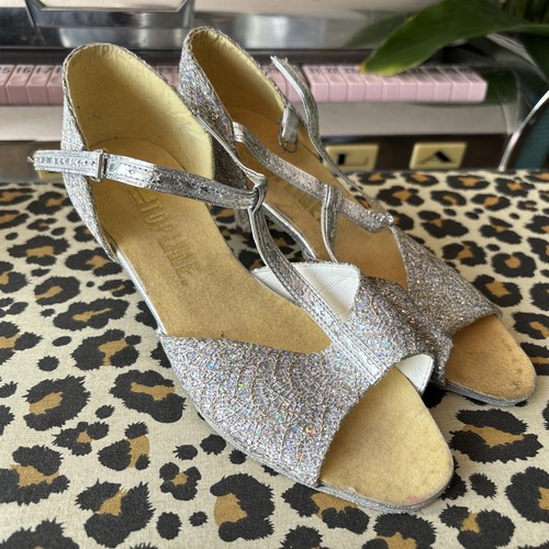 Silber glitzer leder unten - silber,