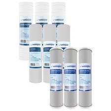 Filter Set 10" 9-teilig Ersatzfilter Umkehrosmose Sediment Aktivkohle