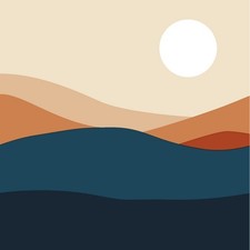 20 Servietten Landscape Hügel