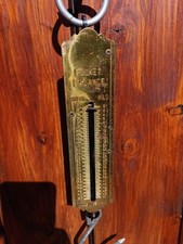 ?Y25? Antik Vintage Zugwaage 50kg Federzugwaage Waage  Sackwaage Deko 