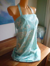 Luftiges Sommer- Trägerkleid/Nekholder alternativ, türkis Blumen, 40