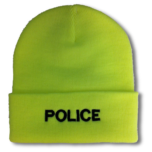 Polizei wollmütze beanie auf - polizei,