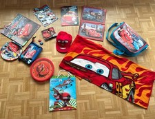 Riesiges Lightning McQueen Set Mit Wanduhr Tragetasche Kulturbeutel Decke CD‘s