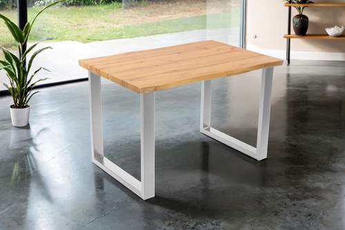 Esstisch baumkante holz optik - esstisch,