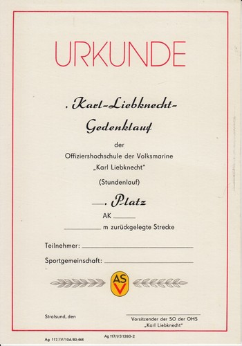Ddr blanko urkunde asv nva - ddr,
