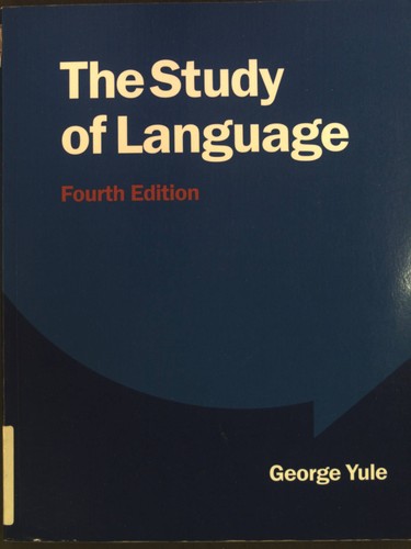 The study language - study, of