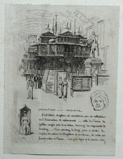 Anglaise Inde GRAVURE Eau