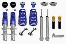 BlueLine Gewindefahrwerk Koppelstangen Domlager Protectionkit für VW Golf 4 1J