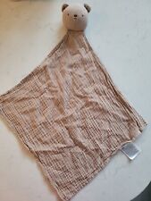 Baby Bettdecke Decke H und M H&M braun Teddybär Musselin