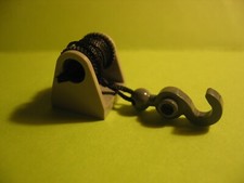 Lego Ritter Piraten City -  Seilwinde 2584 hellgrau  mit ca. 40 cm Schnur Haken