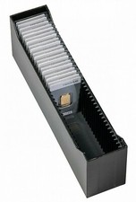 Archivbox LOGIK für 40 Goldbarren im Blister ° Hochformat schwarz OVP  85 x 54mm