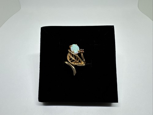 14k gelbgold granat - 14k, opal