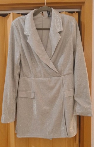 Damen jumpsuit silber glitzer - jumpsuit,