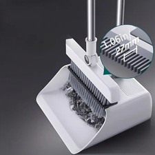 Besen und Kehrschaufel Set Kehrbesen Kehrmaschine Handfeger Kehrbesen mit Stiel