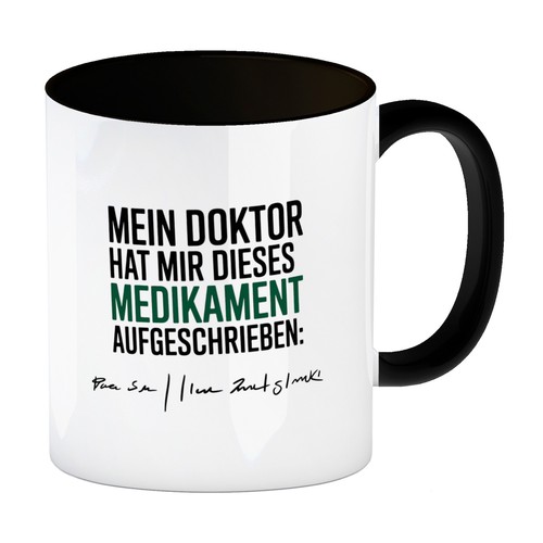 Arztrezept kaffeebecher - kaffeebecher, in