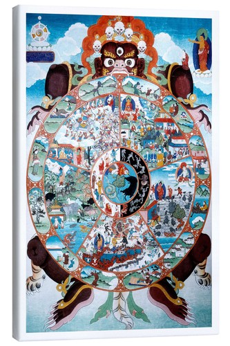 Leinwandbild das lebensrad - leinwandbild,