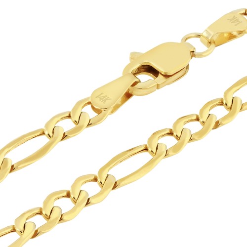 14k gelbgold 5mm figaro - gelbgold, 2.5mm
