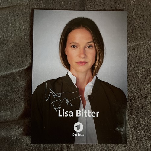 Autogrammkarte lisa bitter - autogrammkarte,